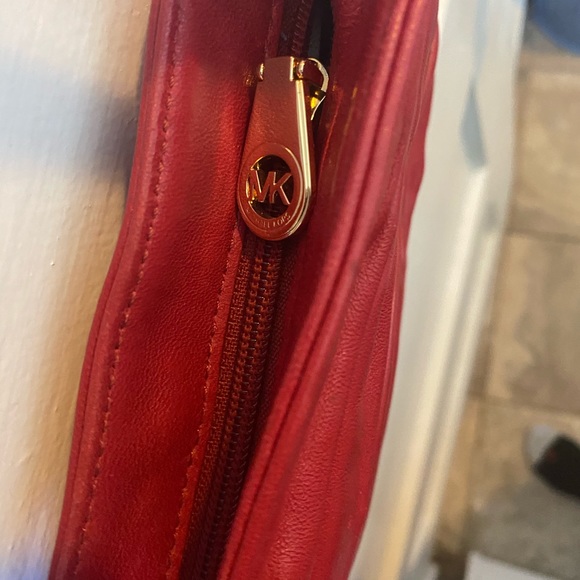 Michael Kors Red Crossbody Purse - Picture 6 of 7